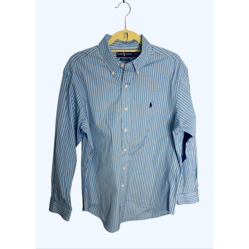 Ralph Lauren Men’s Size 16 32/33 Classic Fit Long Sleeve Button Down - Collar Sh